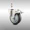 Service Caster 4 Inch 316SS Thermoplastic Rubber Swivel 10mm Stem Caster Total Lock Brake SCC-SS316TSTTL20S414-TPRB-M1015 - alternate 1